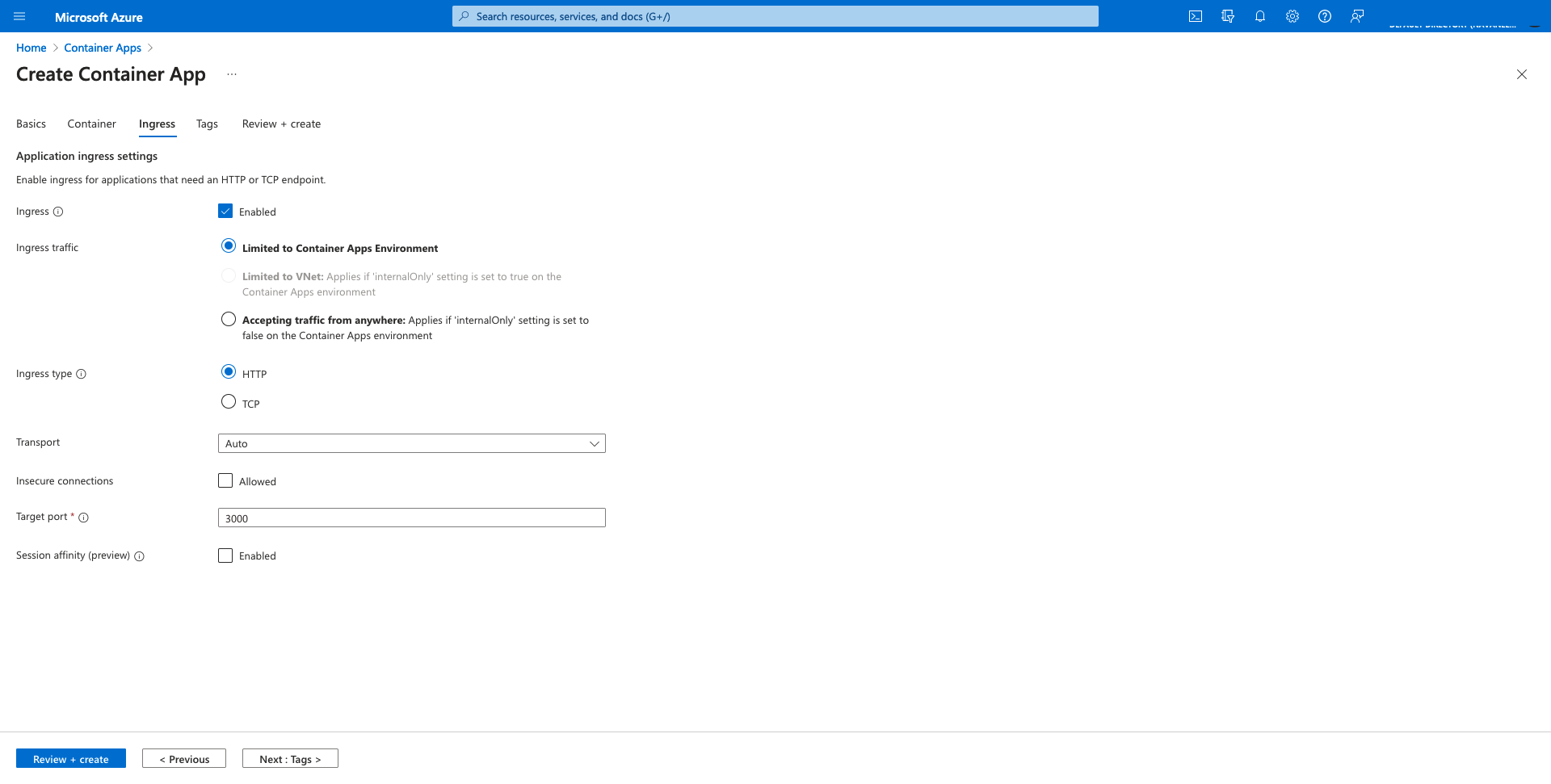 Deploying Paybill on Azure container apps